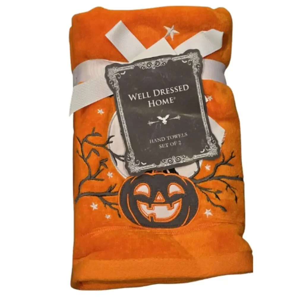 Mia Charro & Maisey Mae Halloween Hand Towel Lot – 5 Piece – New